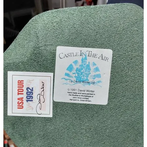 David Winter Cottages Castle in the Air dated 1991 Signed in 1982 in Box